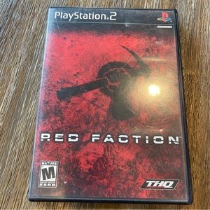 Red Faction (Sony PlayStation 2 PS2) Case And Manual THQ 2001.